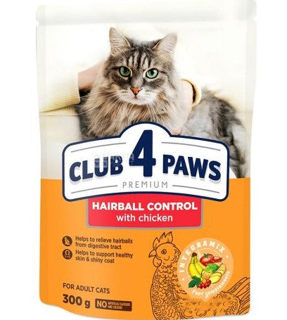 Club 4 Paws Dry Food hairball Control adult for Adult Cats  300 gm