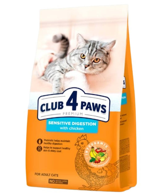 Club 4 Paws Dry Food with chicken for Sensitive Adult Cats 2k