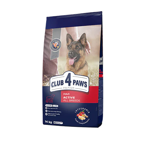 Club 4 Paws dry food premium active for dog 14k