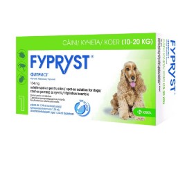 Fypryst 134mg Fipronil Anti-Flea  Tick & Lice Spot-On Solution for Medium Dogs (10-20kg)