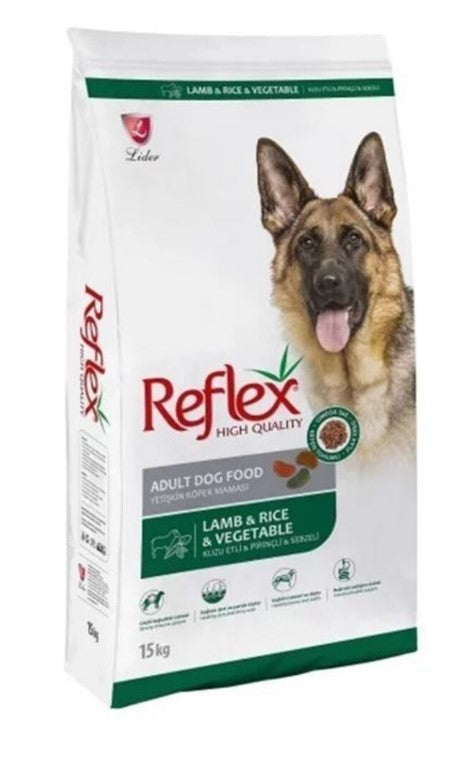 Reflex Dry Food with Lamb Rice & Vegetables for Adult Dogs 15KG