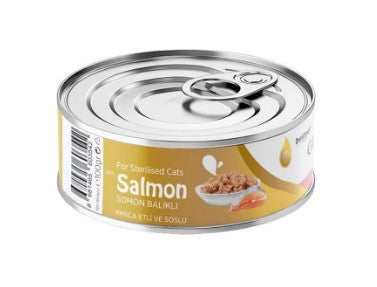 Bestpet Gurme Wet Food Chunks with Salmon in Sauce for Sterilized Cats 100gm