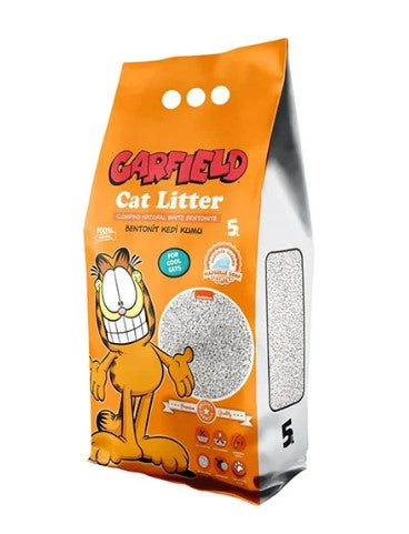 Garfield White Bentonite Clumping Cat Litter Marseille Soap Scent 5L