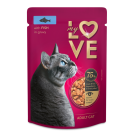 my love wet food with fish for cat 85g