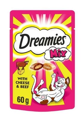 Dreamies Mix Cat Treats with Beef & Cheese60 gr