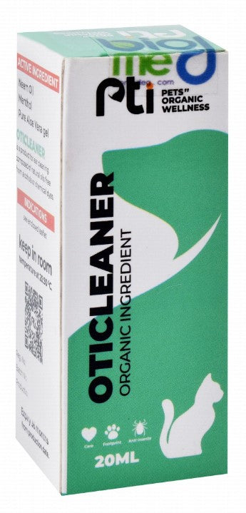 pti oticleaner pet ear cleaner 20ml