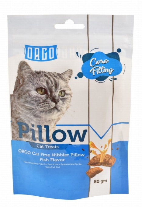 Orgo Pillow Cat Treats fish Flavor80 gr