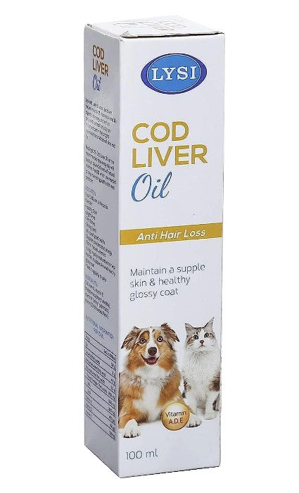 Lysi Anti-Hair Loss Pet Supplement with Cod Liver Oil & Vitamins100 ml