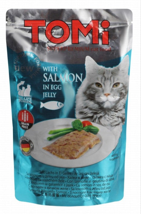 tomi wet food with salmon for cat 100gr