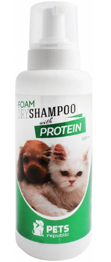 Pets Republic Antibacterial Pet Foam Shampoo with Protein520 ml
