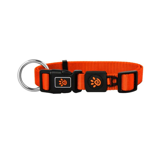 DOCO dog collar xsmall Nylon o-ring orange (21-30x1cm)