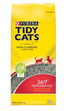 Purina Tidy Cats Non-Clumping Clay Litter with Powerful Odor Control