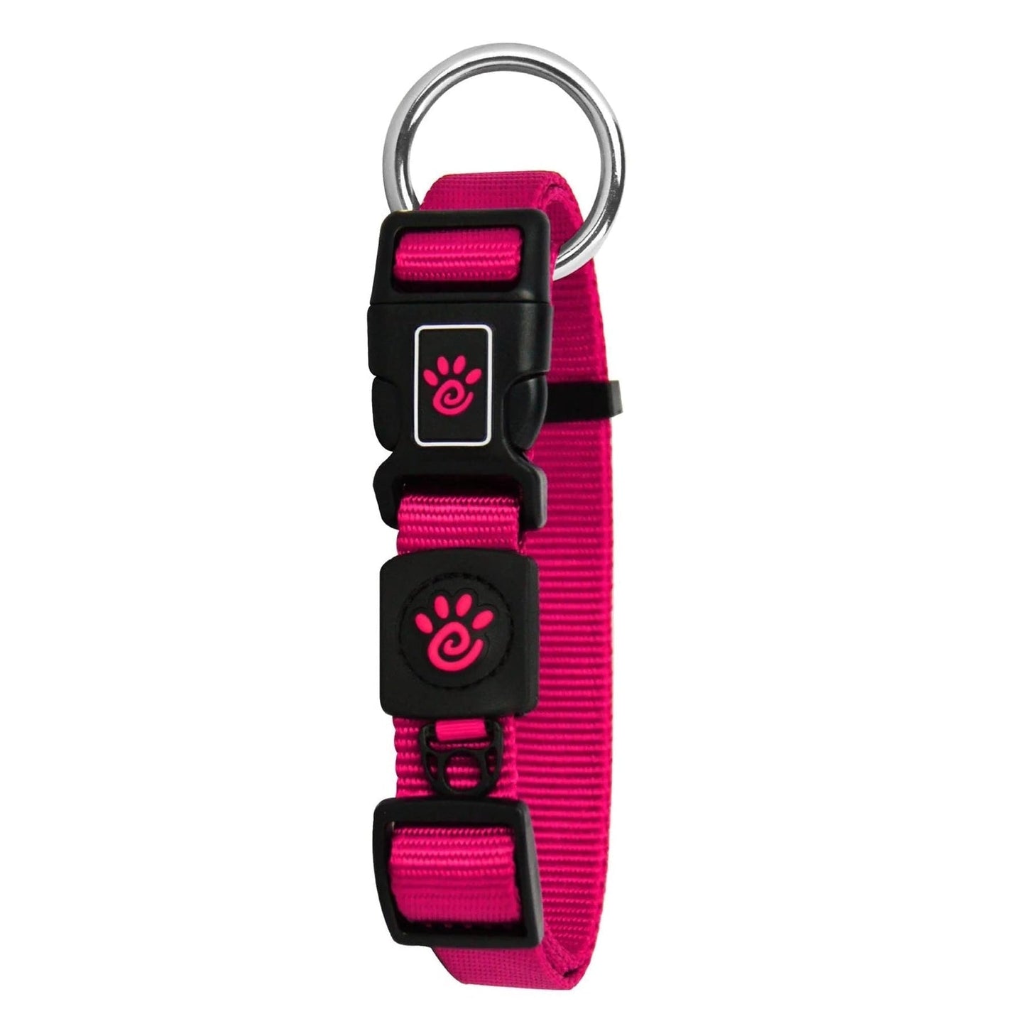 DOCO dog collar small Nylon o-ring pink (25-40x1.5cm)