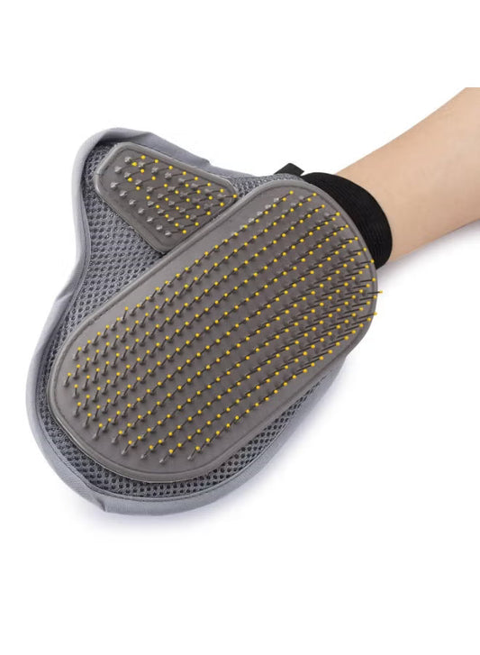nunbell pet grooming brush mitt