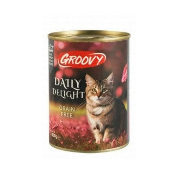 Groovy Daily Delight Wet Cat Food with Turkey & Liver 400GM