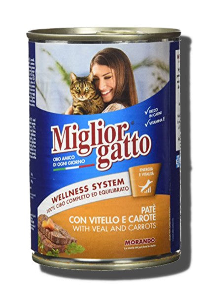 miglior Professional Pate with veal & carrot for Adult Cats 400gm