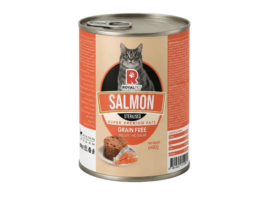 Royalpet wet food pate with salmon for sterilised cat 400g