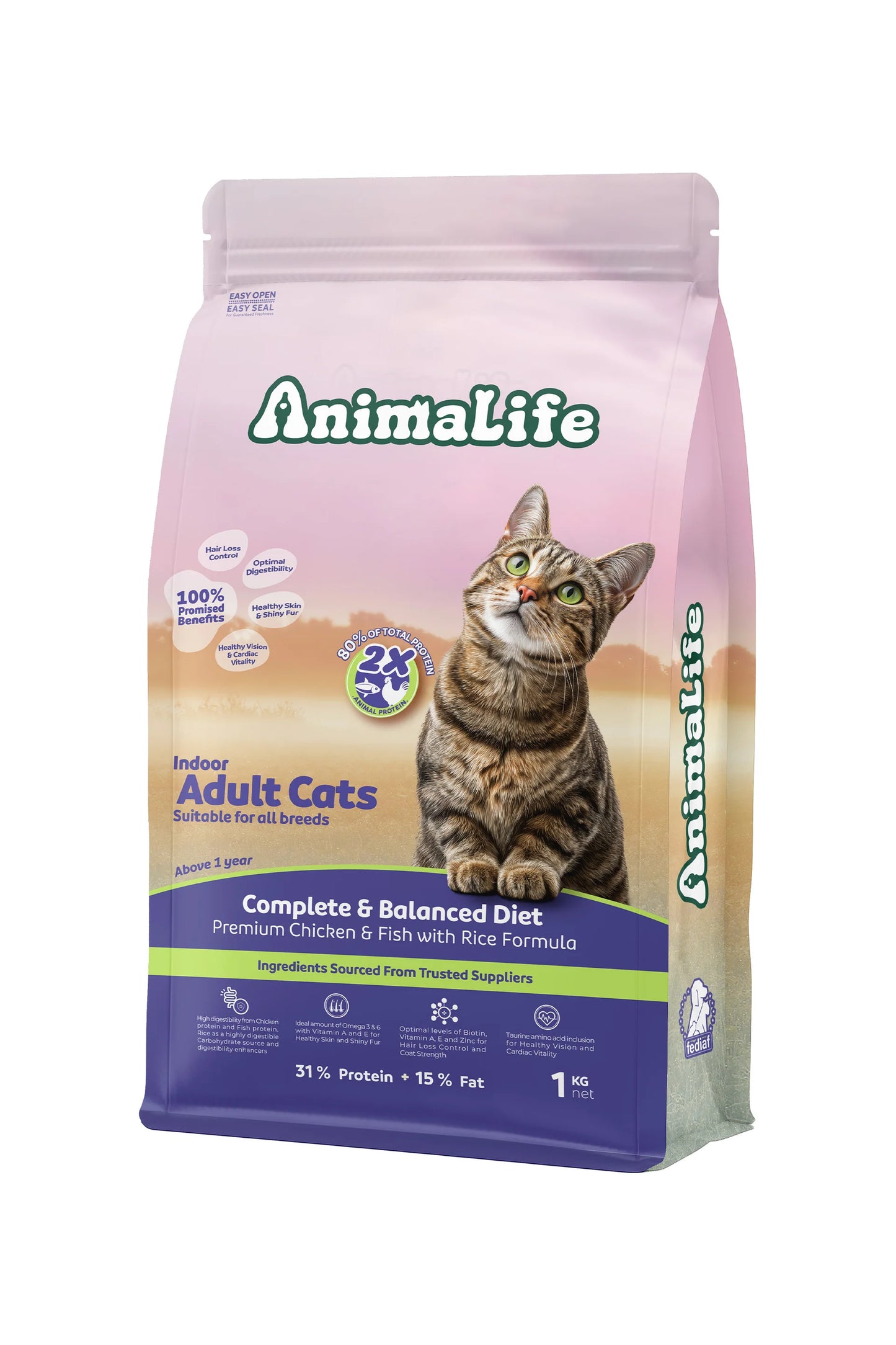Anima life dry food for adult cat 1k