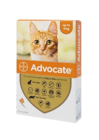 Advocate Spot On Solution for Small Cats (Up to 4kg)