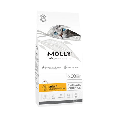Molly Hairball Control Adult Chicken & Anchovy 2KG