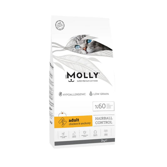 Molly Hairball Control Adult Chicken & Anchovy 2KG