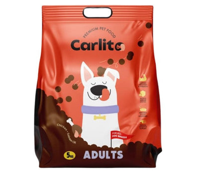 Carlito Dry Food with Chicken & Salmon Oil for Adult Dogs 5kg