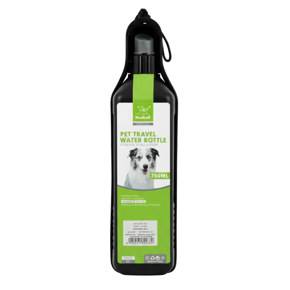 Nunbell Black 750ml Plastic Pet Water Bottle (27x7x7cm)1 pcs