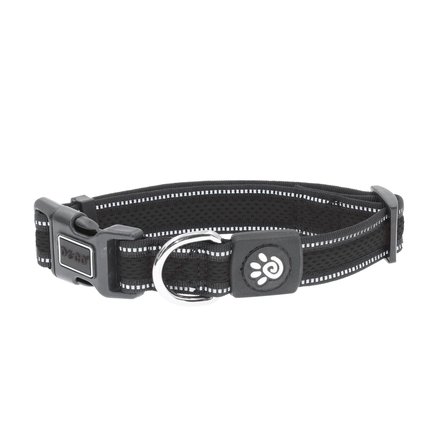 DOCO dog collar small athletica mesh black (28-40x2.0cm)