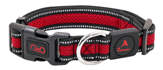 DOCO dog collar small athletica mesh red & black (28-40x2.0cm)