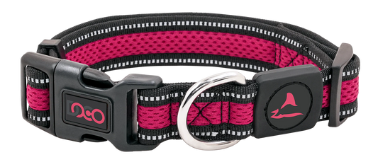 DOCO dog collar small athletica mesh pink & black (28-40x2.0cm)