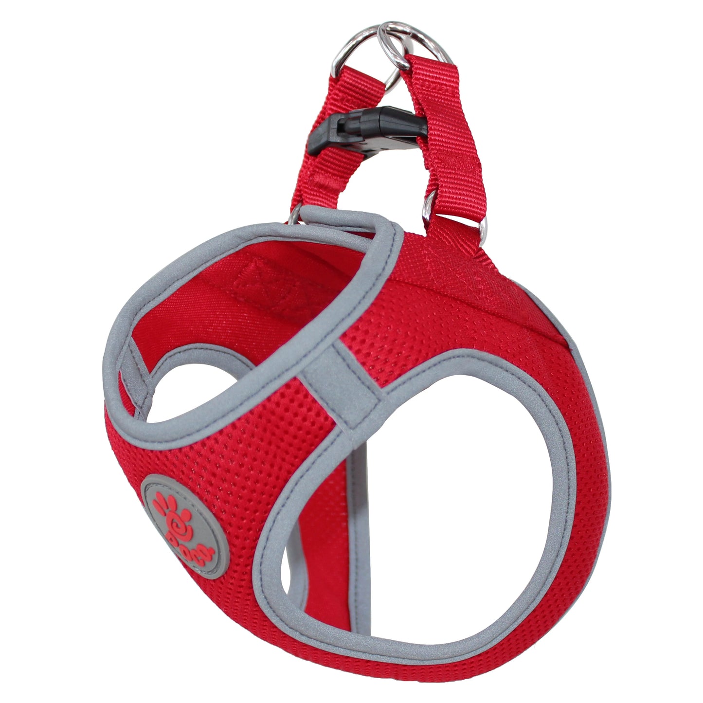 DOCO dog Harness Xlarge reflective active gray & red (52-56cm)
