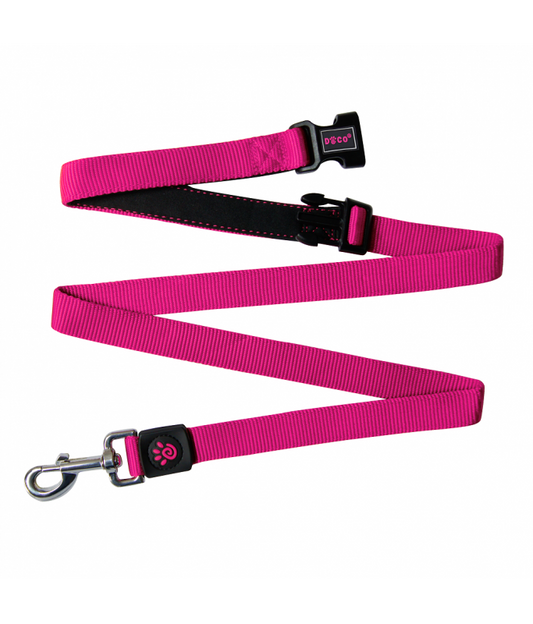 DOCO dog Leash Large Nylon handle pink (180x2.5cm)