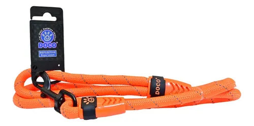 DOCO dog Leash large reflective orange (180x1.3cm)