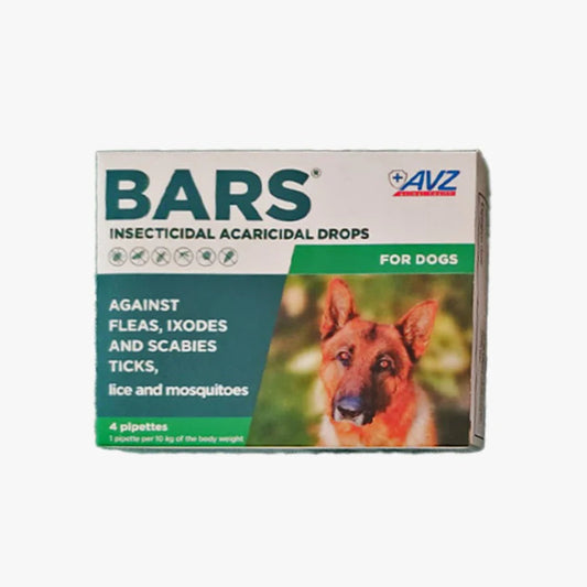 Bars Flea & Tick Solution Drops for Dogs