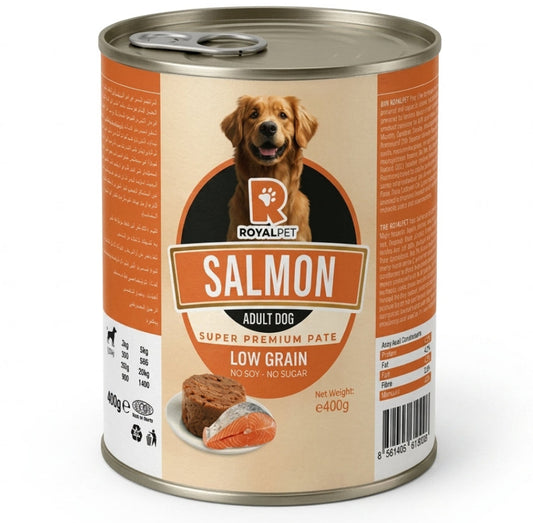 Royalpet wet food pate with salmon for dog 400g