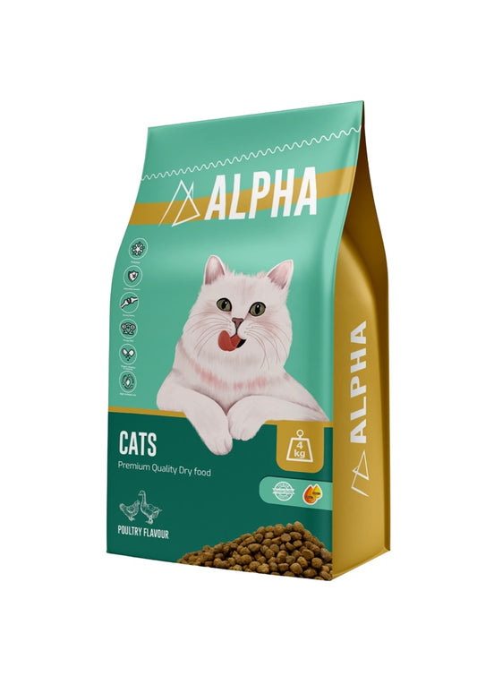 Alpha Dry Cat Food Poultry Flavor 4kg