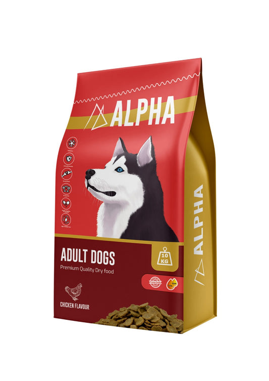 Alpha dry food for adult dog 10 k