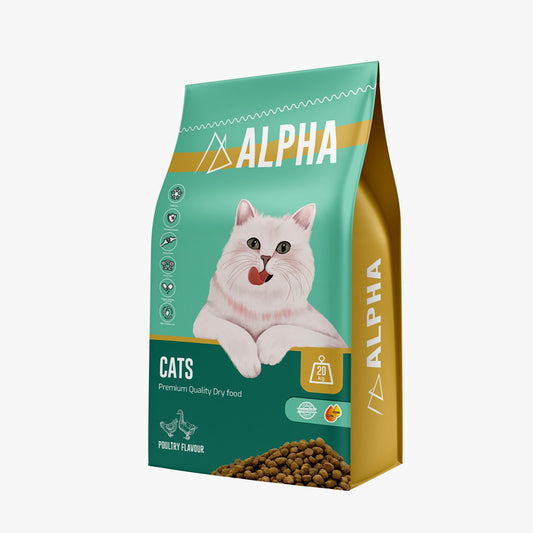 Alpha Dry Cat Food Poultry Flavor 20 kg