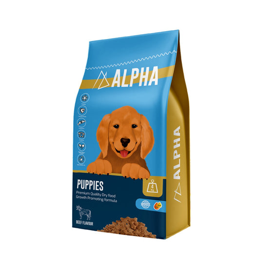 Alpha Dry Food with Beef for Puppies 4 kg