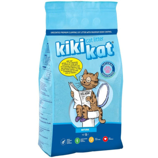 Kiki Kat Bentonite Clumping Cat Litter Mountain Fresh Scent 5L