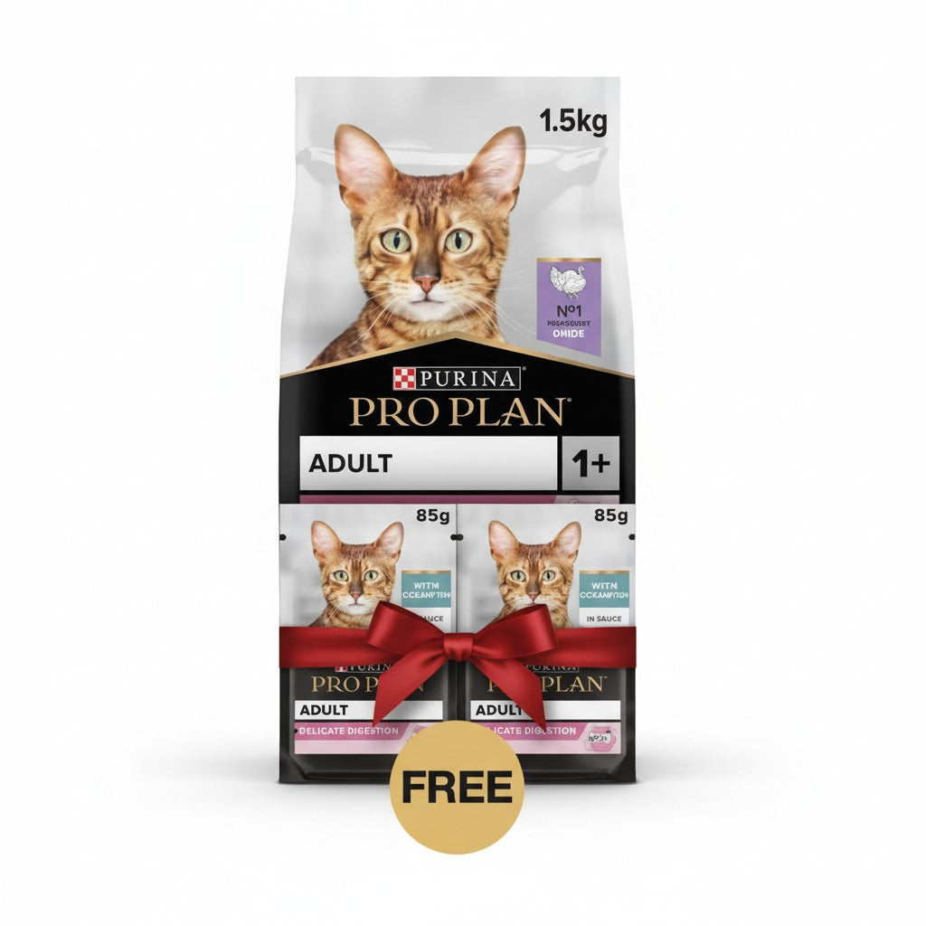 pro plan delicate 1.5 + ( 2 wet free)