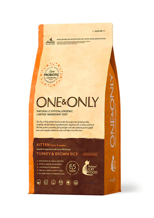 ONE&ONLY dry food with turkey for KITTEN 2KG