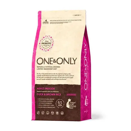 ONE & ONLY INDOOR dry food for cat with duck 2KG