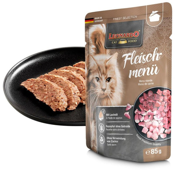 Leonardo Wet Food with Meat for Adult Cats 85gm