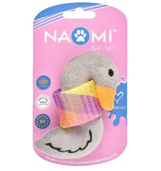Naomi Gray Duck Plush Cat Toy