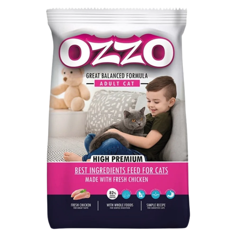 Ozzo Dry Food with Chicken for Sensitive Adult Cats 10kg
