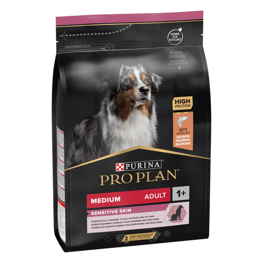 pro plan dry food for medium adult sensitive skin dog 3kg