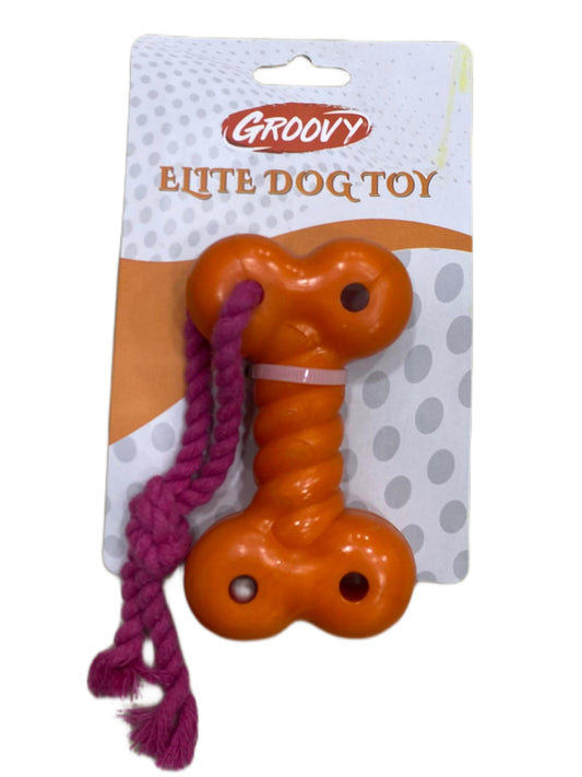Groovy elite dog small bone toy