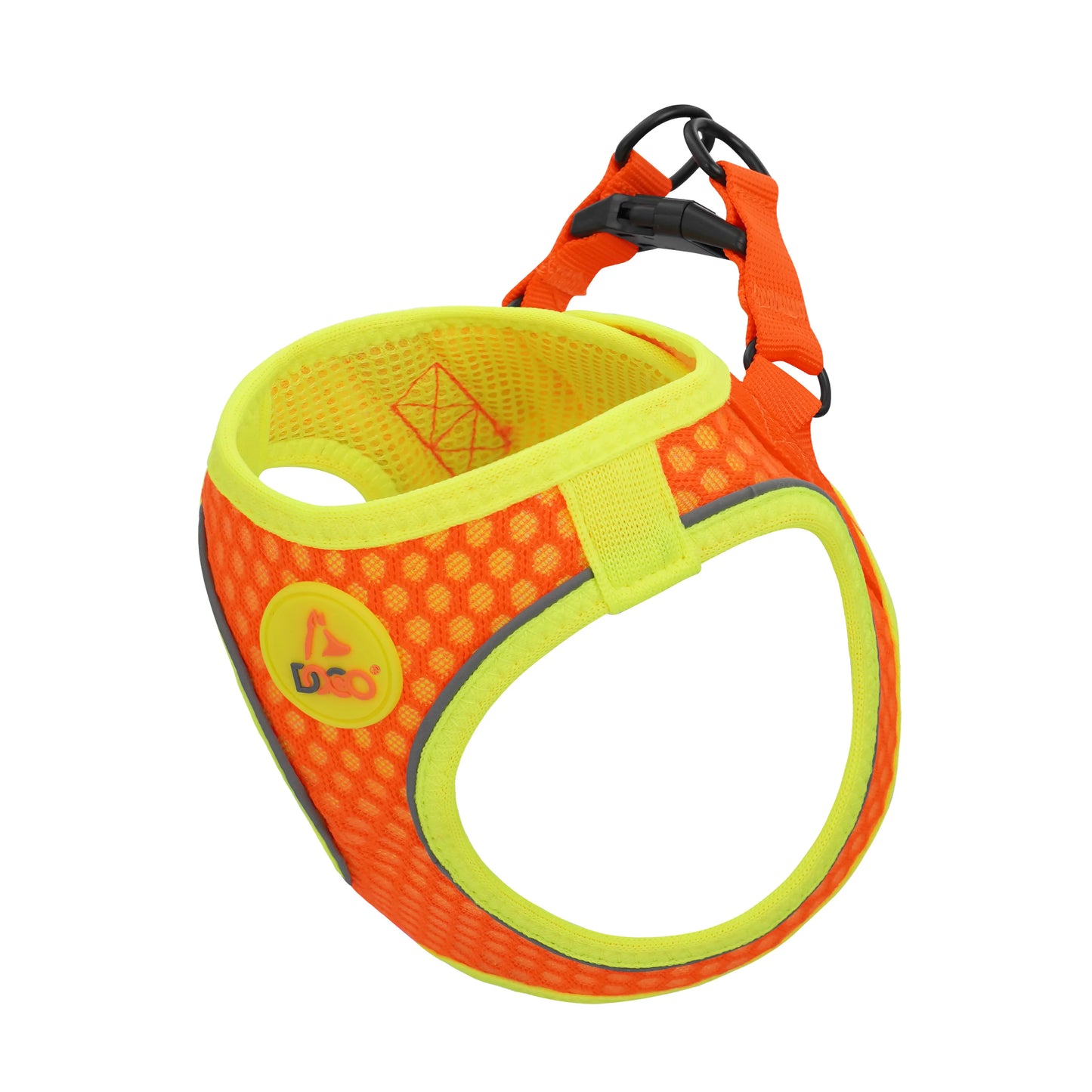 DOCO dog Harness Xlarge reflective active ORANGE & lime (52-56cm)
