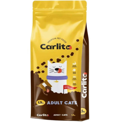 Carlito Dry Food with Chicken & Salmon Oil for Adult Cats 1.5kg